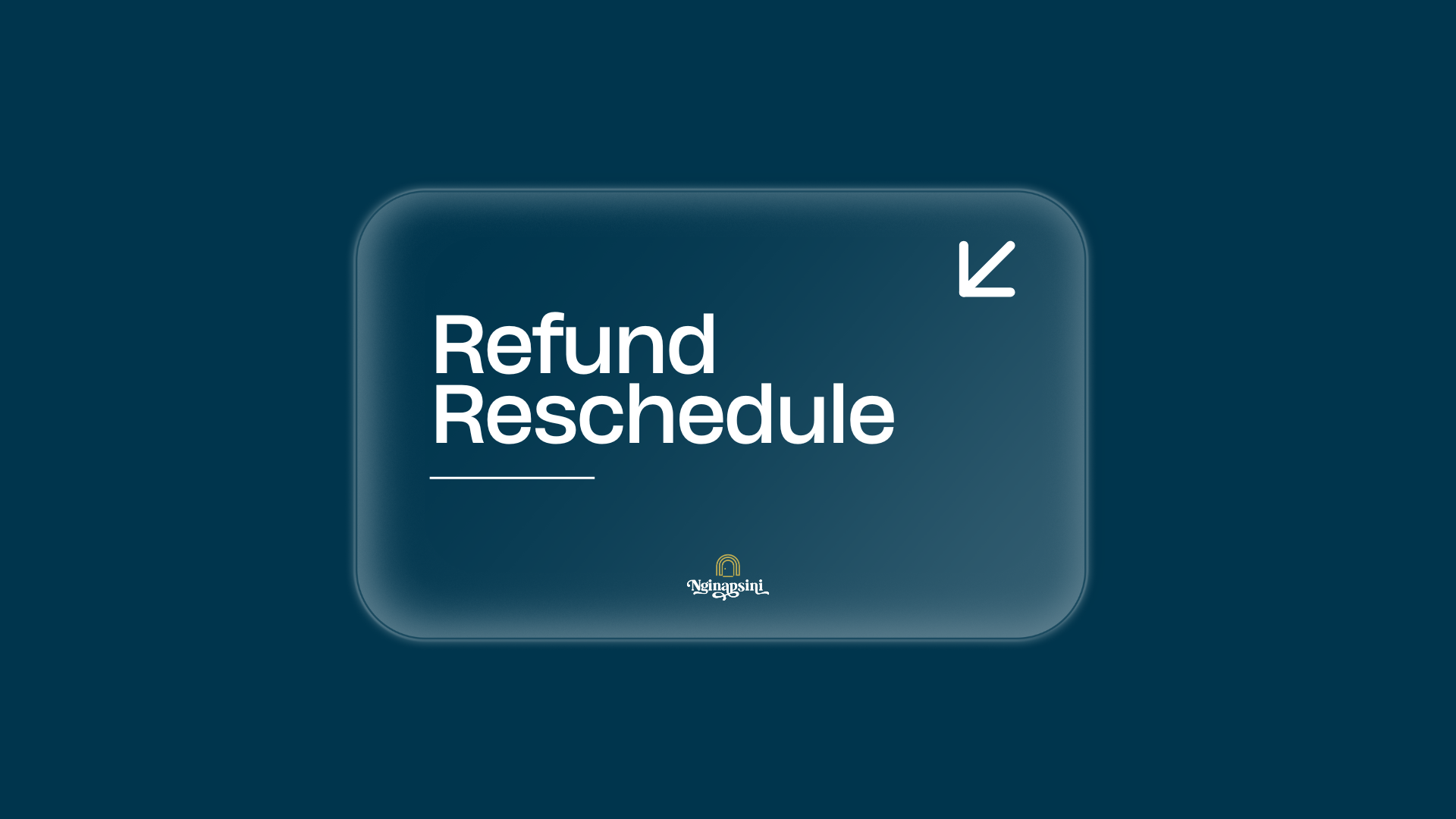 Refund & Reschedule Policy